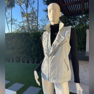 Forever 21 Studded Denim Vest